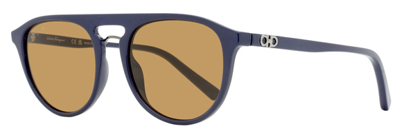 Ferragamo Other - Ferragamo Rounded Pilot Sunglasses SF1090S 414 Dark Blue 54mm